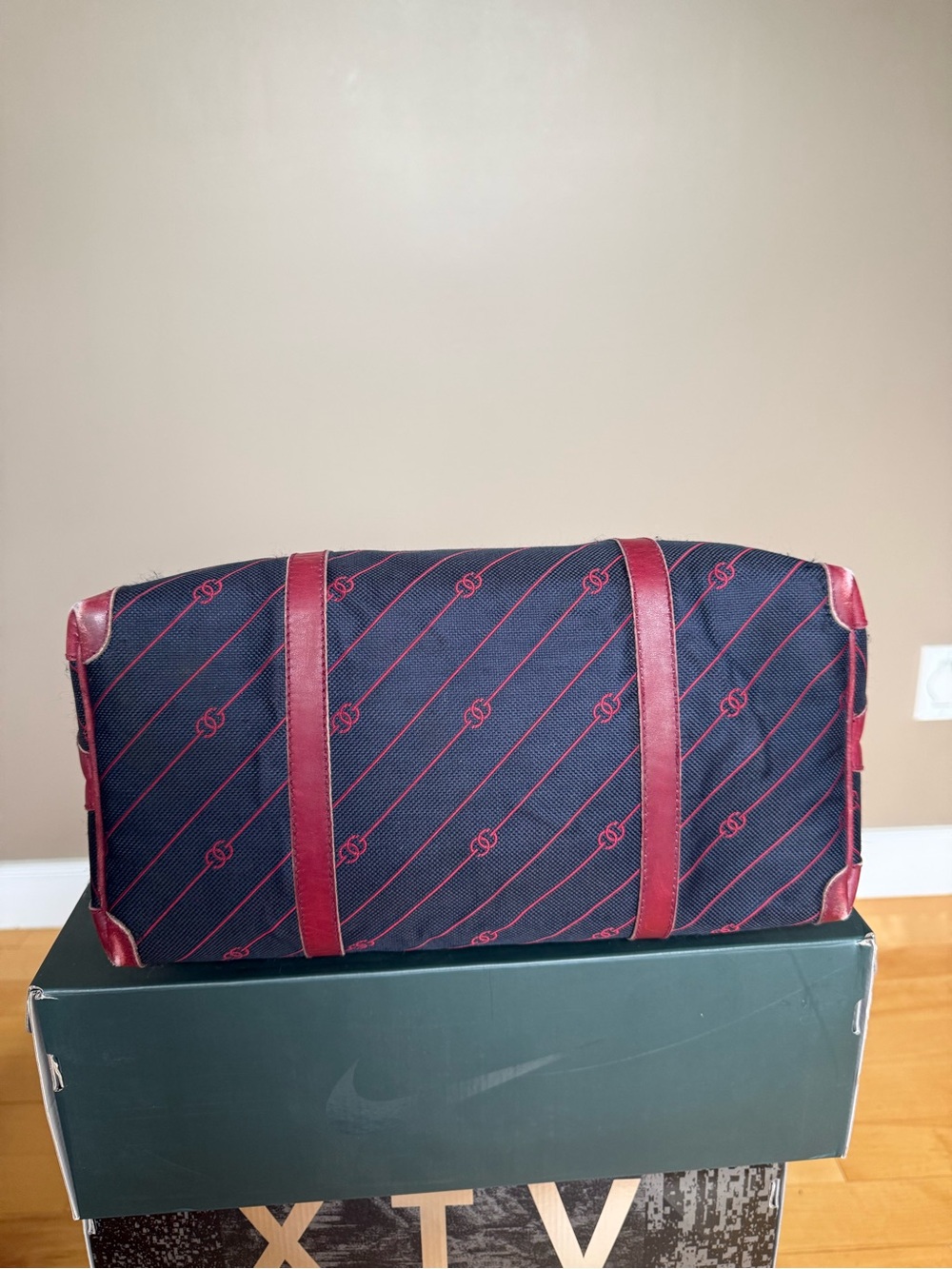 Vintage 1970s Gucci Monogram Canvas Boston Bag - Picture 12 of 14
